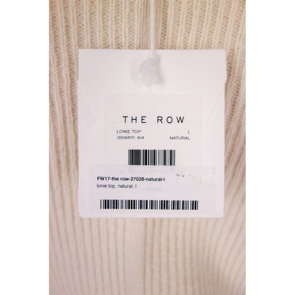 THE ROW New Natural Lonie Top In Wool And Cashmere Sweater M L - Picture 7 of 7